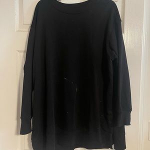 Old navy black tunic sweatshirt 2x
